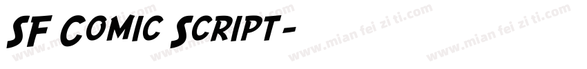 SF Comic Script字体转换